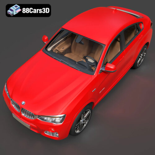 BMW X4 2015 3D Model Download STL FBX OBJ GLB Blend - Gallery Image 3 BMW X4 2015