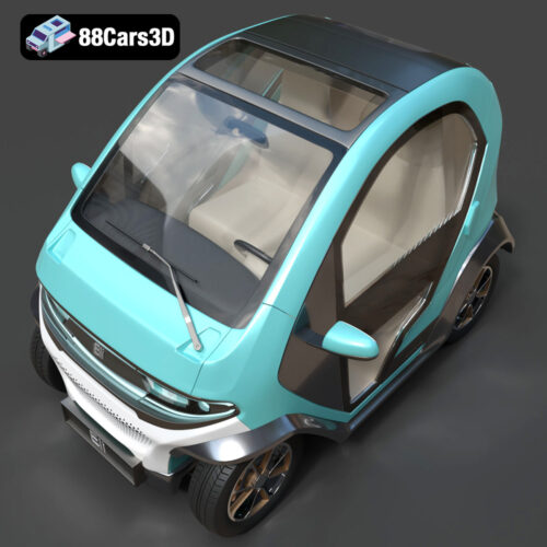 Eli Zero Car 3D Model Download STL FBX OBJ GLB Blend - Gallery Image 3 Eli Zero Car