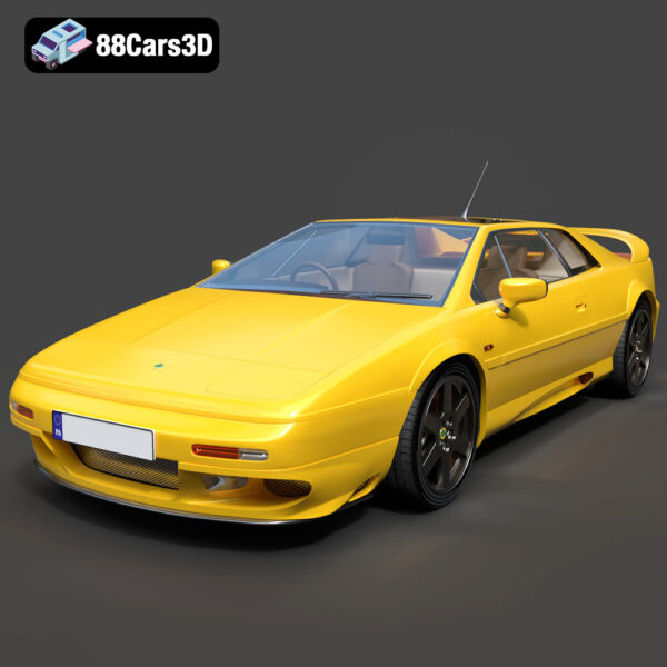 Lotus Esprit Mk5 1996 3D Model Download STL FBX OBJ GLB Blend - Gallery Image 8 Lotus Esprit Mk5 1996