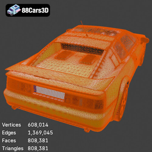 Lotus Esprit Mk5 1996 3D Model Download STL FBX OBJ GLB Blend - Gallery Image 1 Lotus Esprit Mk5 1996