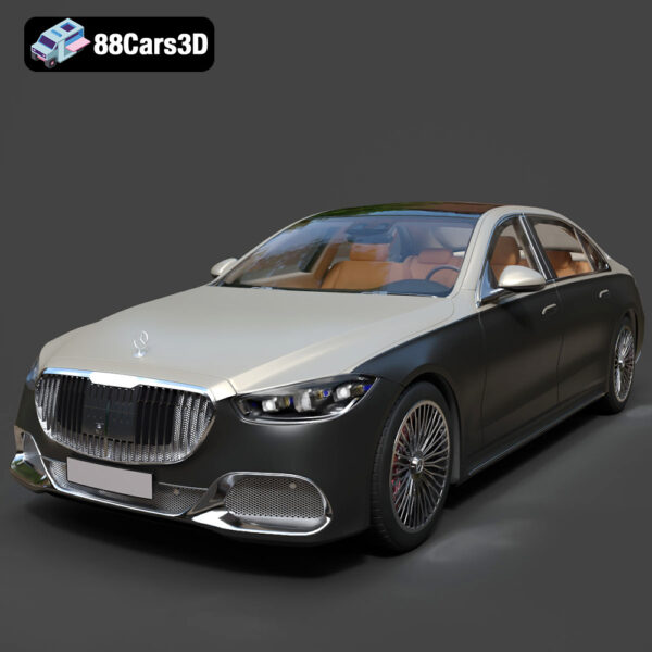Mercedes-Benz S-Class Maybach 2021 3D Model Download STL FBX OBJ GLB Blend - Gallery Image 8 Mercedes-Benz S-Class Maybach 2021