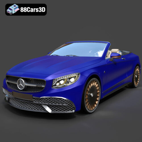 Mercedes Maybach Coupe Cabriolet 2020 3D Model Download STL FBX OBJ GLB Blend - Gallery Image 8 Mercedes Maybach Coupe Cabriolet 2020