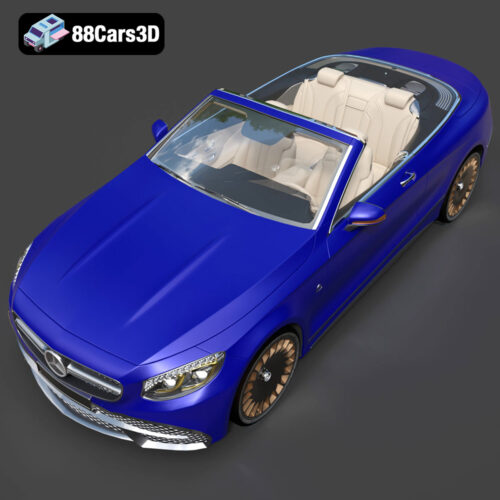 Mercedes Maybach Coupe Cabriolet 2020 3D Model Download STL FBX OBJ GLB Blend - Gallery Image 3 Mercedes Maybach Coupe Cabriolet 2020