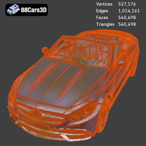 Mercedes Maybach Coupe Cabriolet 2020 3D Model Download STL FBX OBJ GLB Blend - Gallery Image 2 Mercedes Maybach Coupe Cabriolet 2020