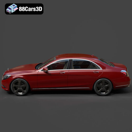 Mercedes Benz S Class LWB 2017 3D Model Download STL FBX OBJ GLB Blend - Gallery Image 7 Mercedes Benz S Class LWB 2017