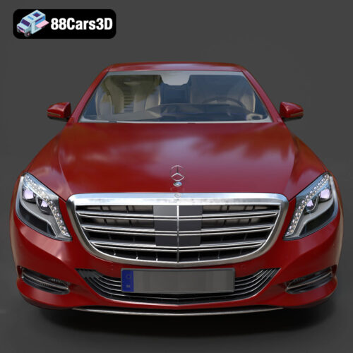 Mercedes Benz S Class LWB 2017 3D Model Download STL FBX OBJ GLB Blend - Gallery Image 4 Mercedes Benz S Class LWB 2017