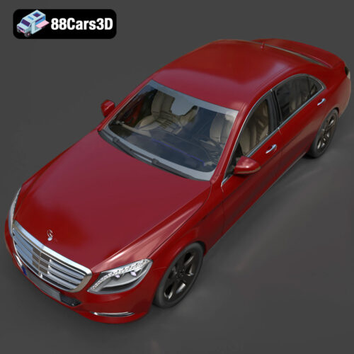 Mercedes Benz S Class LWB 2017 3D Model Download STL FBX OBJ GLB Blend - Gallery Image 3 Mercedes Benz S Class LWB 2017