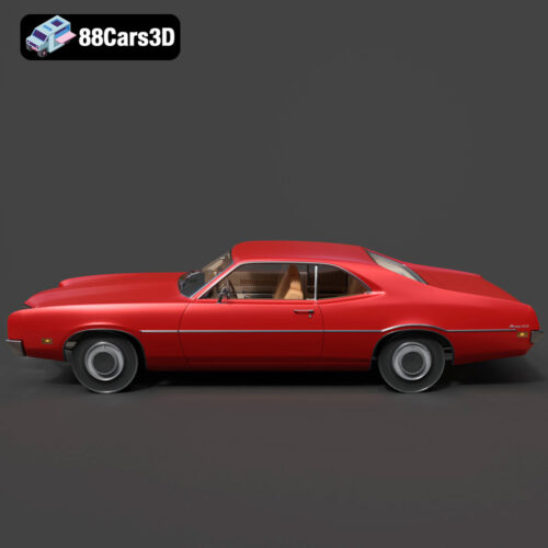 Mercury Montego 1970 3D Model Download STL FBX OBJ GLB Blend - Gallery Image 7 Mercury Montego 1970