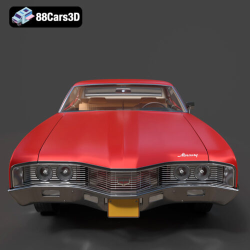 Mercury Montego 1970 3D Model Download STL FBX OBJ GLB Blend - Gallery Image 4 Mercury Montego 1970