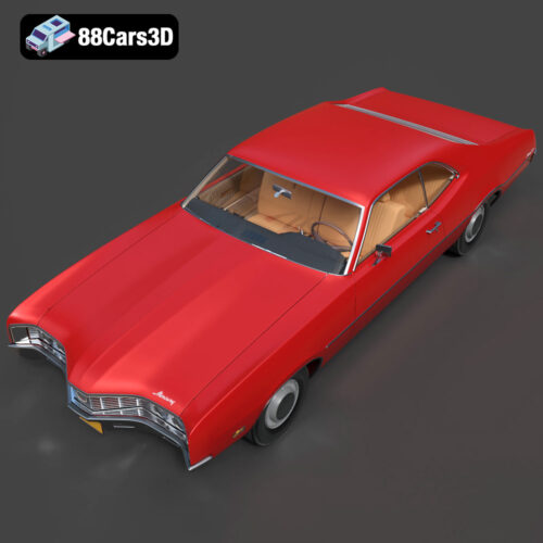 Mercury Montego 1970 3D Model Download STL FBX OBJ GLB Blend - Gallery Image 3 Mercury Montego 1970