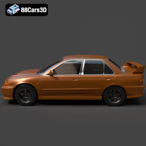 Mitsubishi Lancer Evolution III 3D Model Download STL FBX OBJ GLB Blend - Gallery Image 7 Mitsubishi Lancer Evolution III