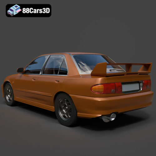 Mitsubishi Lancer Evolution III 3D Model Download STL FBX OBJ GLB Blend - Gallery Image 6 Mitsubishi Lancer Evolution III
