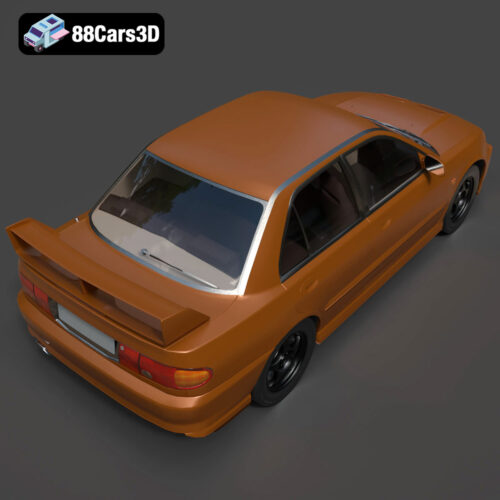 Mitsubishi Lancer Evolution III 3D Model Download STL FBX OBJ GLB Blend - Gallery Image 5 Mitsubishi Lancer Evolution III