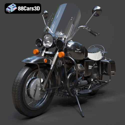 Moto Guzzi 08 3D Model Download STL FBX OBJ GLB Blend - Gallery Image 8 Moto Guzzi 08