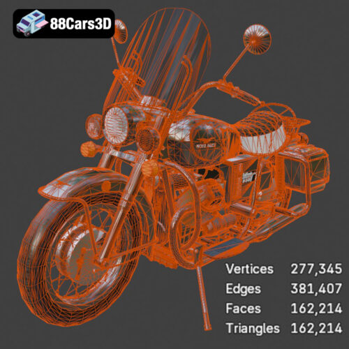 Moto Guzzi 08 3D Model Download STL FBX OBJ GLB Blend - Gallery Image 2 Moto Guzzi 08
