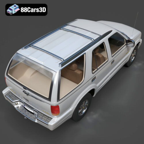 Oldsmobile Bravada Mk2f 1998-08 3D Model Download STL FBX OBJ GLB Blend - Gallery Image 5 Oldsmobile Bravada Mk2f 1998-08