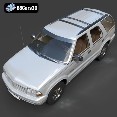 Oldsmobile Bravada Mk2f 1998-08 3D Model Download STL FBX OBJ GLB Blend - Gallery Image 3 Oldsmobile Bravada Mk2f 1998-08