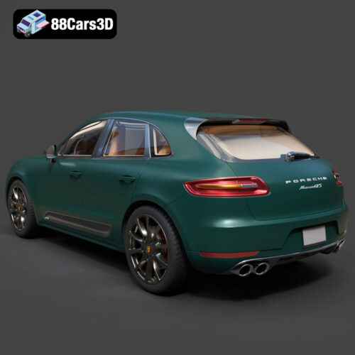 Porsche Macan 3D Model Download STL FBX OBJ GLB Blend - Gallery Image 6 Porsche Macan
