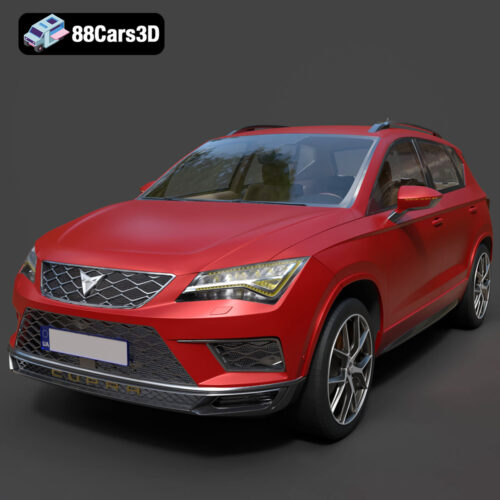 Seat Ateca Cupra 2018 3D Model Download STL FBX OBJ GLB Blend - Gallery Image 7 Seat Ateca Cupra 2018
