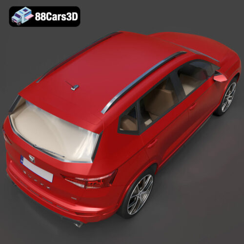 Seat Ateca Cupra 2018 3D Model Download STL FBX OBJ GLB Blend - Gallery Image 4 Seat Ateca Cupra 2018