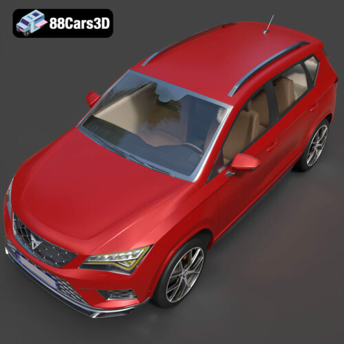 Seat Ateca Cupra 2018 3D Model Download STL FBX OBJ GLB Blend - Gallery Image 8 Seat Ateca Cupra 2018