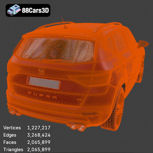Seat Ateca Cupra 2018 3D Model Download STL FBX OBJ GLB Blend - Gallery Image 1 Seat Ateca Cupra 2018