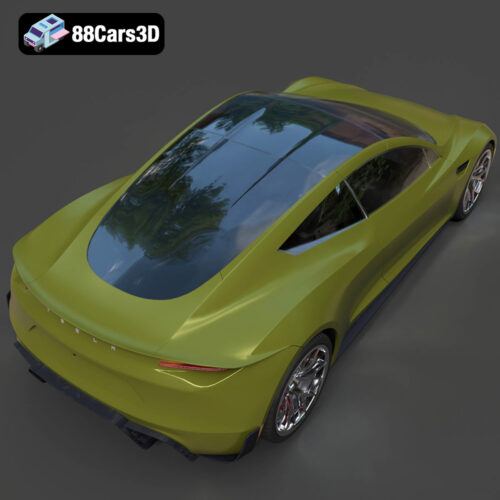 Tesla Roadster 2020 3D Model Download STL FBX OBJ GLB Blend - Gallery Image 5 Tesla Roadster 2020