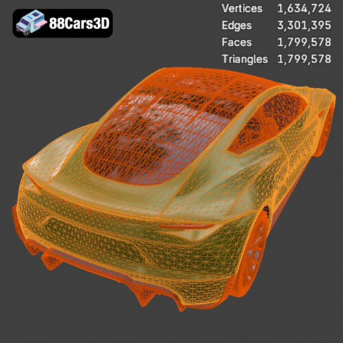 Tesla Roadster 2020 3D Model Download STL FBX OBJ GLB Blend - Gallery Image 1 Tesla Roadster 2020