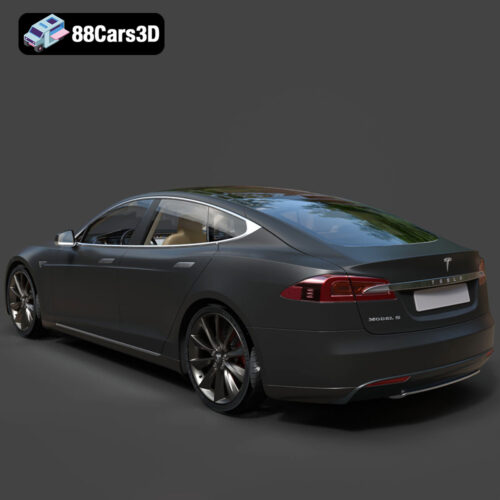 Tesla S-08 3D Model Download STL FBX OBJ GLB Blend - Gallery Image 7 Tesla S-08