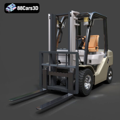 Toyota Forklift 8FD25-08 3D Model Download STL FBX OBJ GLB Blend - Gallery Image 8 Toyota Forklift 8FD25-08