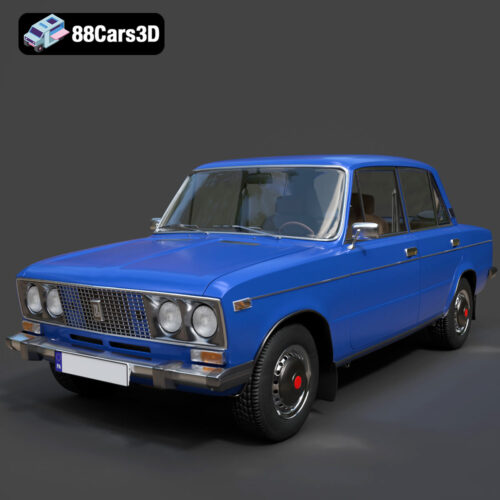 VAZ Lada 2106 1976 3D Model Download STL FBX OBJ GLB Blend - Gallery Image 8 VAZ Lada 2106 1976