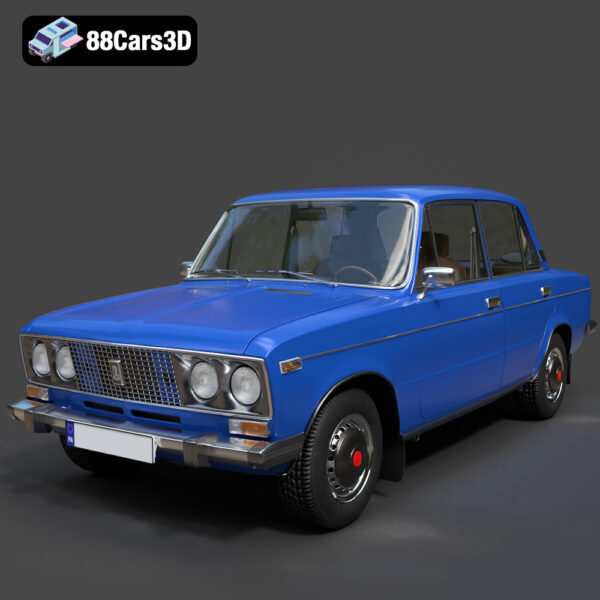 VAZ Lada 2106 1976 3D Model Download STL FBX OBJ GLB Blend - Gallery Image 8 VAZ Lada 2106 1976