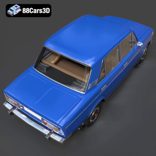 VAZ Lada 2106 1976 3D Model Download STL FBX OBJ GLB Blend - Gallery Image 5 VAZ Lada 2106 1976