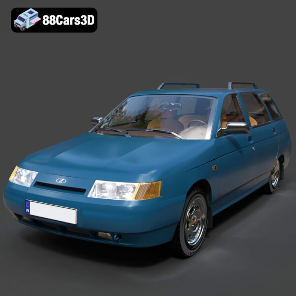 VAZ Lada 2111 Wagon 1995-2008 3D Model Download STL FBX OBJ GLB Blend - Gallery Image 8 VAZ Lada 2111 Wagon 1995-2008