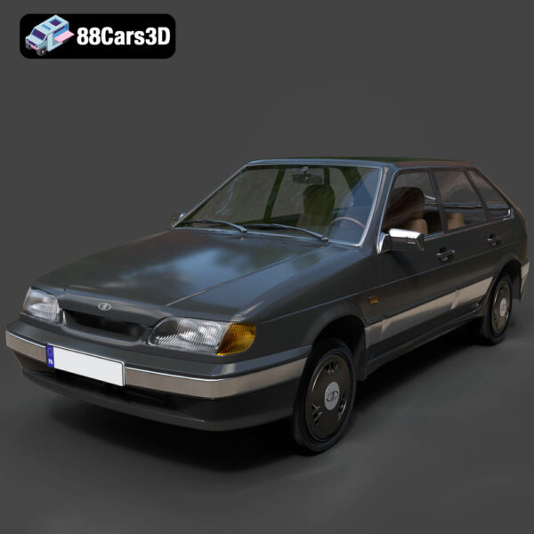 VAZ Lada Samara 2114 Hatchback 5-Door 1997-2008 3D Model Download STL FBX OBJ GLB Blend - Gallery Image 8 VAZ Lada Samara 2114 Hatchback 5-Door 1997-2008