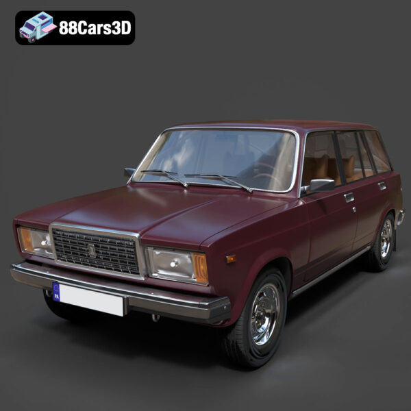 VAZ Zhiguli 21041 2006-2008 3D Model Download STL FBX OBJ GLB Blend - Gallery Image 8 VAZ Zhiguli 21041 2006-2008