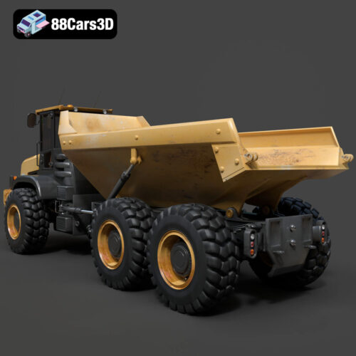 Articulated Dump Truck 3D Model Download STL FBX OBJ GLB Blend - Gallery Image 6 Articulated Dump Truck