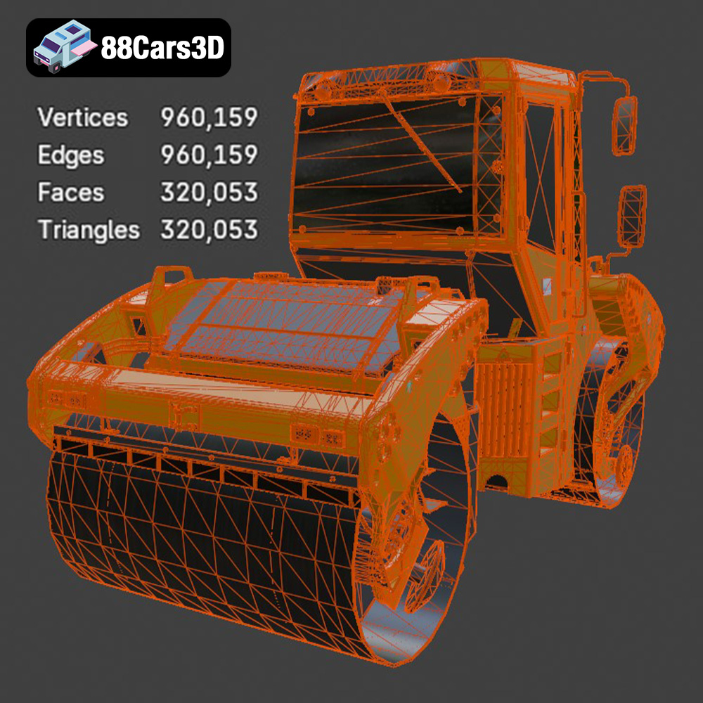 Articulated Tandem Road Roller Dusty