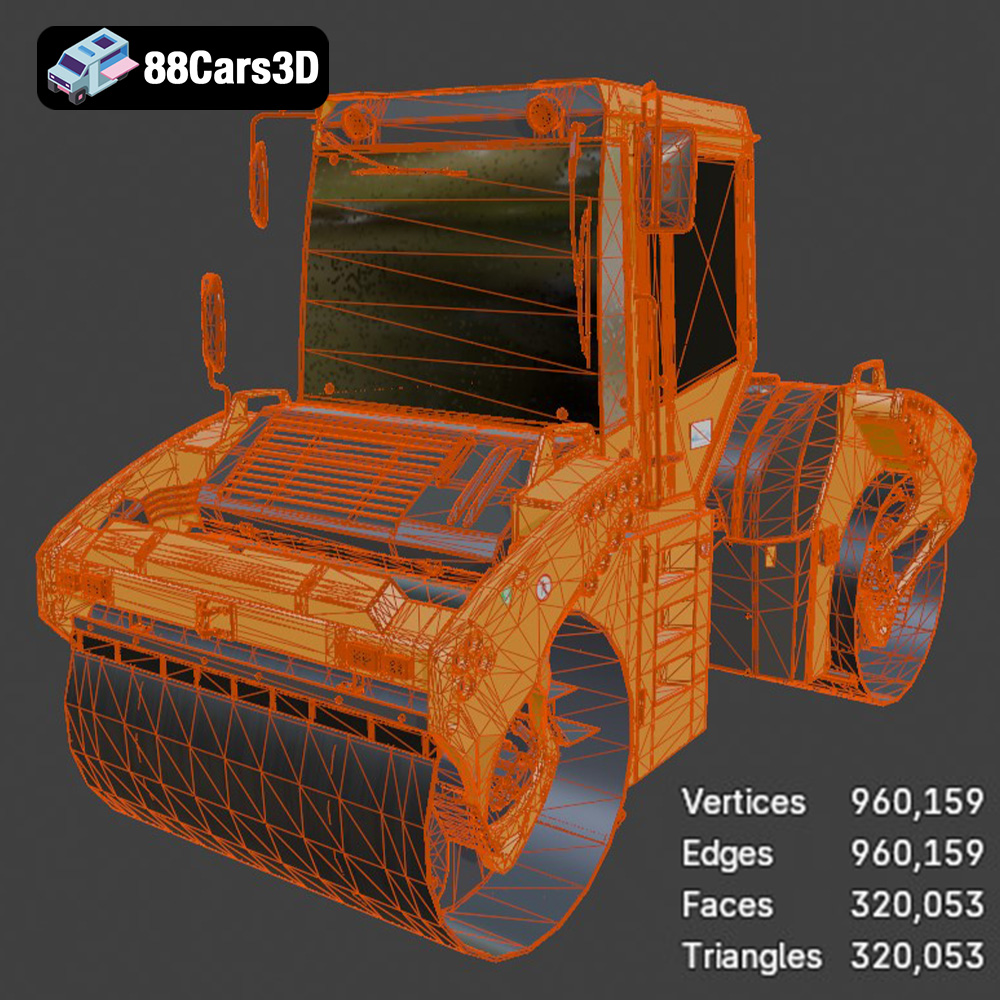 Articulated Tandem Road Roller Dusty