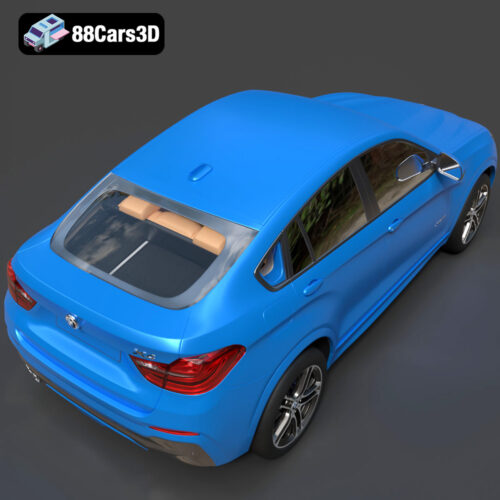 BMW X4 3D Model Download STL FBX OBJ GLB Blend - Gallery Image 5 BMW X4