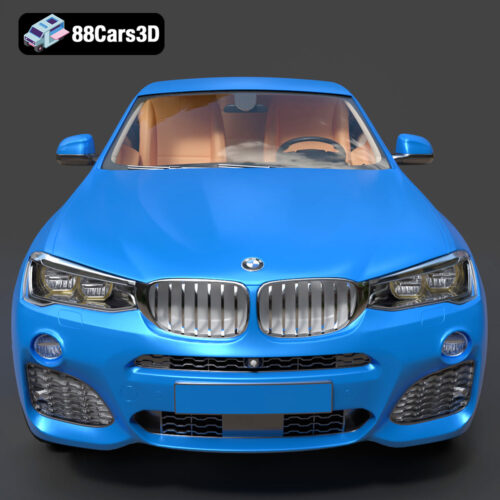 BMW X4 3D Model Download STL FBX OBJ GLB Blend - Gallery Image 4 BMW X4