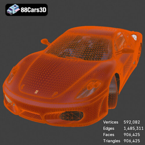 Ferrari 450 2013 3D Model Download STL FBX OBJ GLB Blend - Gallery Image 2 Ferrari 450 2013