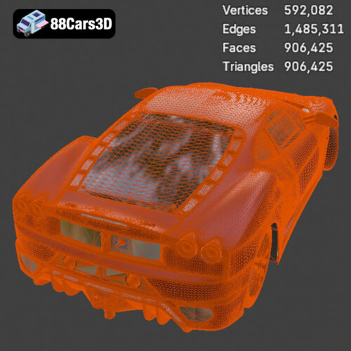 Ferrari 450 2013 3D Model Download STL FBX OBJ GLB Blend - Gallery Image 1 Ferrari 450 2013