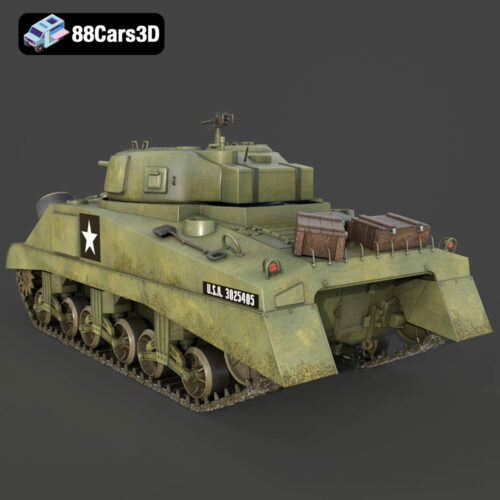 M4A2 Sherman Tank With Equipment