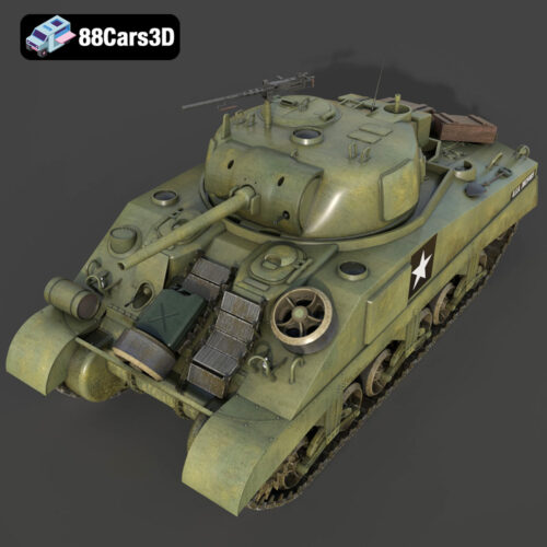 M4A2 Sherman Tank With Equipment