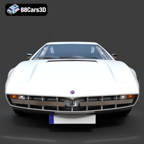 Maserati Merak 1972 3D Model Download STL FBX OBJ GLB Blend - Gallery Image 5 Maserati Merak 1972