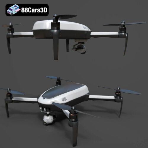 Animated Drone With Camera