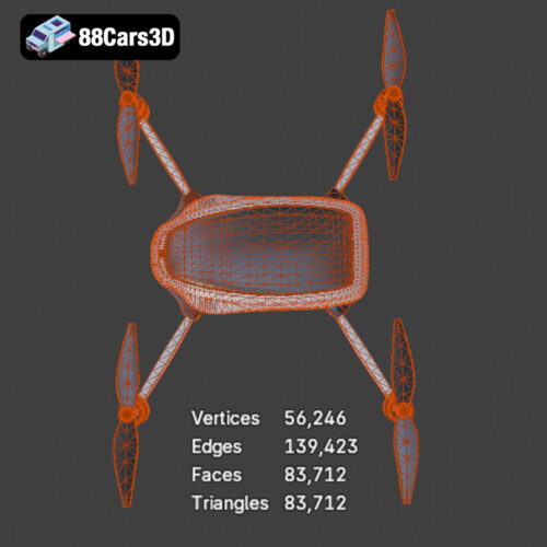 Animated Drone With Camera