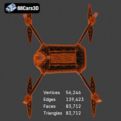 Animated Drone With Camera