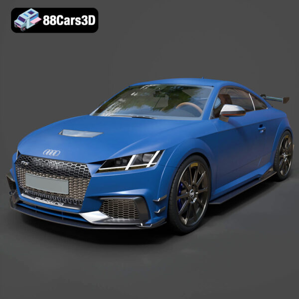 Audi TT RS Coupe Performance 2017 3D Model Download STL FBX OBJ GLB Blend - Gallery Image 2 Audi TT RS Coupe Performance 2017